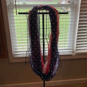 Infinity scarf American flag.